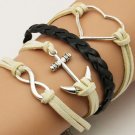 Bracelet Anchor Heart bracelets with exquisite gift box