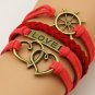 Bracelet LOVE Heart to Heart Red bracelets with exquisite gift box