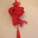 Brand New Cute window or wall hanging lucky Red Horse teddy 2014