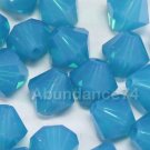 36 pcs Swarovski Crystal Elements 5301 5mm BICONE Beads CARRIBEAN BLUE OPAL