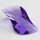 1 Piece Swarovski 8051 30mm VINTAGE SWING Crystal Pendant TANZANITE