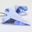 2 pcs Swarovski  8762 25mm STRASS Crystal TRIANGLE Pendant LIGHT SAPPHIRE