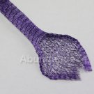 HALF Metre Long Italian Brass Mesh Wire Lace Tube - PURPLE