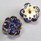 Swarovski Crystal 60478 Filigree Gold Sapphire 14mm