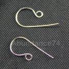 6 pieces 925 Sterling Silver Plain Earring Hooks 19mm SH05