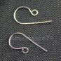 6 pieces 925 Sterling Silver Plain Earring Hooks 19mm SH05