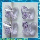12 pcs Swarovski Crystal Bead 5754 Butterfly 8mm Violet