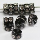 12 pcs Swarovski Crystal 5mm 4720 Rondelle Black Spacer beads