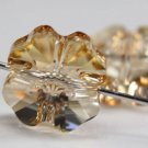 4 Swarovski 12mm 5752 Clover Bead Crystal Golden Shadow