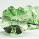 4 Swarovski Crystal 12mm 5752 Clover Leaf Beads Peridot