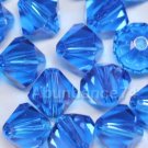 36 pcs Swarovski Crystal Elements 5328 5mm XILLION BICONE Beads CAPRI BLUE