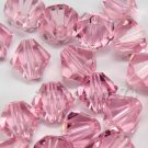 36 pcs Swarovski Crystal Elements 5328 5mm XILLION BICONE Beads LIGHT ROSE