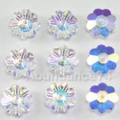6 pcs Swarovski 3700 Magaritas 10mm Crystal CLEAR AB