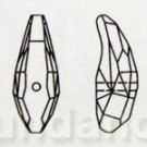 2 pcs Swarovski Crystal 18mm 5530 Aquiline (Center Hole) Silver Shade