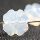 4 Swarovski Crystal 12mm 5752 Clover Beads White Opal