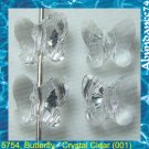 12 pcs Swarovski Crystal Bead 5754 Butterfly 6mm Clear