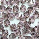 36 pcs Swarovski Crystal Elements 5301 5mm BICONE Beads LIGHT AMETHYST SATIN