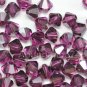 36 pcs Swarovski Crystal Elements 5301 5mm BICONE Beads AMETHYST SATIN