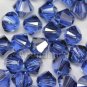 36 pcs Swarovski Crystal Elements 5301 5mm BICONE Beads SAPPHIRE SATIN