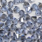 36 pcs Swarovski Crystal Elements 5301 5mm BICONE Beads LIGHT SAPPHIRE SATIN