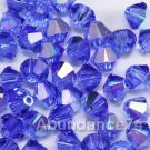 36 pcs Swarovski Crystal Elements 5301 5mm BICONE Beads SAPPHIRE AB