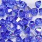 36 pcs Swarovski Crystal Elements 5301 5mm BICONE Beads SAPPHIRE AB