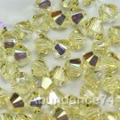 36 pcs Swarovski Crystal Elements 5328 5mm XILLION BICONE Beads JONQUIL AB