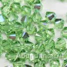 36 pcs Swarovski Crystal Elements 5328 5mm XILLION BICONE Beads PERIDOT AB