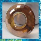 Swarovski Crystal 6039 Donut Fancy Stone 38mm Copper