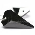 2 pcs Swarovski  8762 25mm STRASS Crystal TRIANGLE Pendant JET
