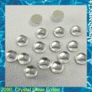 72 Swarovski 2090 Crystal Clear Foiled 4mm Caboch  NoHF