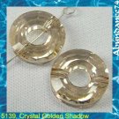 4 Swarovski Crystal 5139 Ring Beads Donut 12.5mm Golden