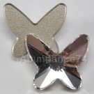 4 Swarovski 12mm 2854 Butterfly Flat NoHF Crystal Clear