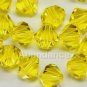 36 pcs Swarovski Crystal Elements 5301 5mm BICONE Beads Crystal CITRINE