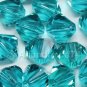 36 pcs Swarovski Crystal Elements 5301 5mm BICONE Beads BLUE ZIRCON