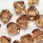 36 pcs Swarovski Crystal Elements 5301 5mm BICONE Beads LIGHT SMOKED TOPAZ