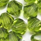 36 pcs Swarovski Crystal Elements 5328 5mm XILLION BICONE Beads OLIVINE
