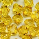 36 pcs Swarovski Crystal Elements 5328 5mm XILLION BICONE Beads LIGHT TOPAZ