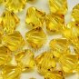 36 pcs Swarovski Crystal Elements 5328 5mm XILLION BICONE Beads LIGHT TOPAZ