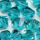 12 pcs Swarovski Crystal Elements 5301 8mm BICONE Beads BLUE ZIRCON