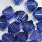12 pcs Swarovski Crystal Elements 5301 8mm BICONE Beads DARK SAPPHIRE