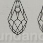 12pc Swarovski Crystal 6007 9mm Small Briolette Lt Rose