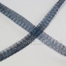 HALF Metre Long Italian Brass Mesh Wire Lace Tube -DARK BLUE