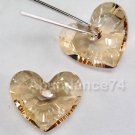 Swarovski Crystal 6264 18mm Love Heart Golden Shadow