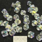 400 Swarovski 5328 4mm Crystal Clear AB Xillion Beads