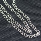 12" Italian Sterling Silver Oval Curb Link Chain 4mm x 3mm CL01