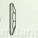 Swarovski Crystal 8mm 2797 Leaf Flat back NoHF Clear