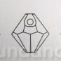 12 pcs Swarovski Crystal 6301 6mm Top drilled pendant LT COL TOPAZ AB