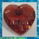 Swarovski Crystal Pendant 6215 Heart Red Magma 18mm NEW