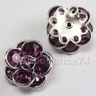 Swarovski Crystal 60478 Filigree Silver Amethyst 14mm